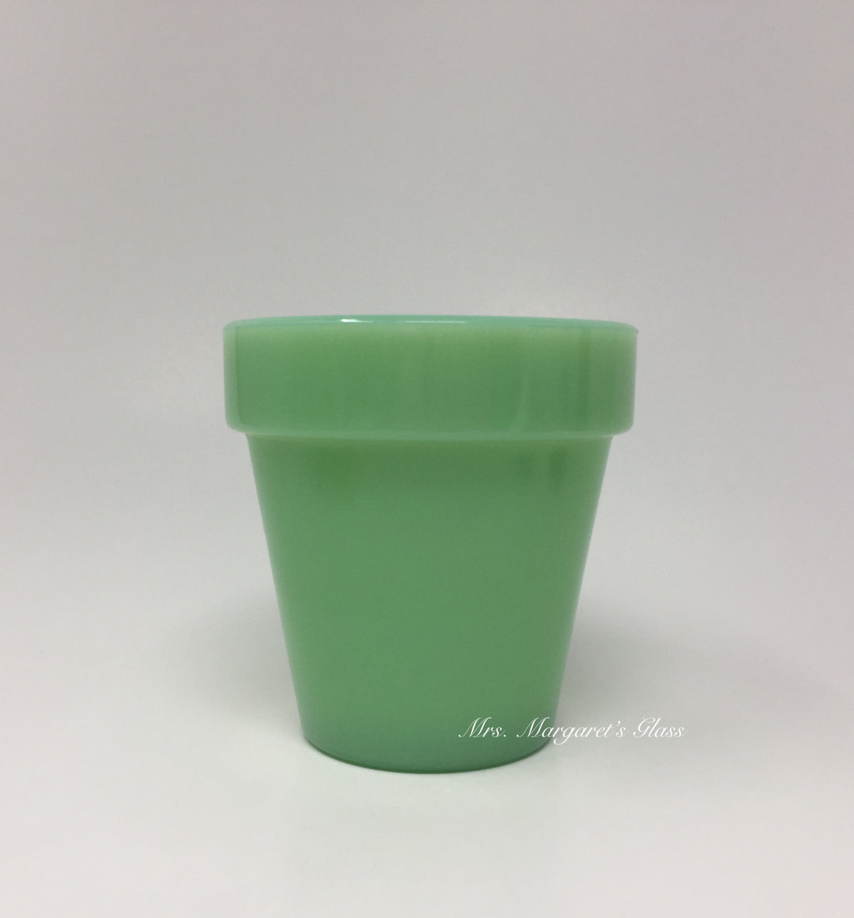Mosser Glass Jadeite Large Flower Pot