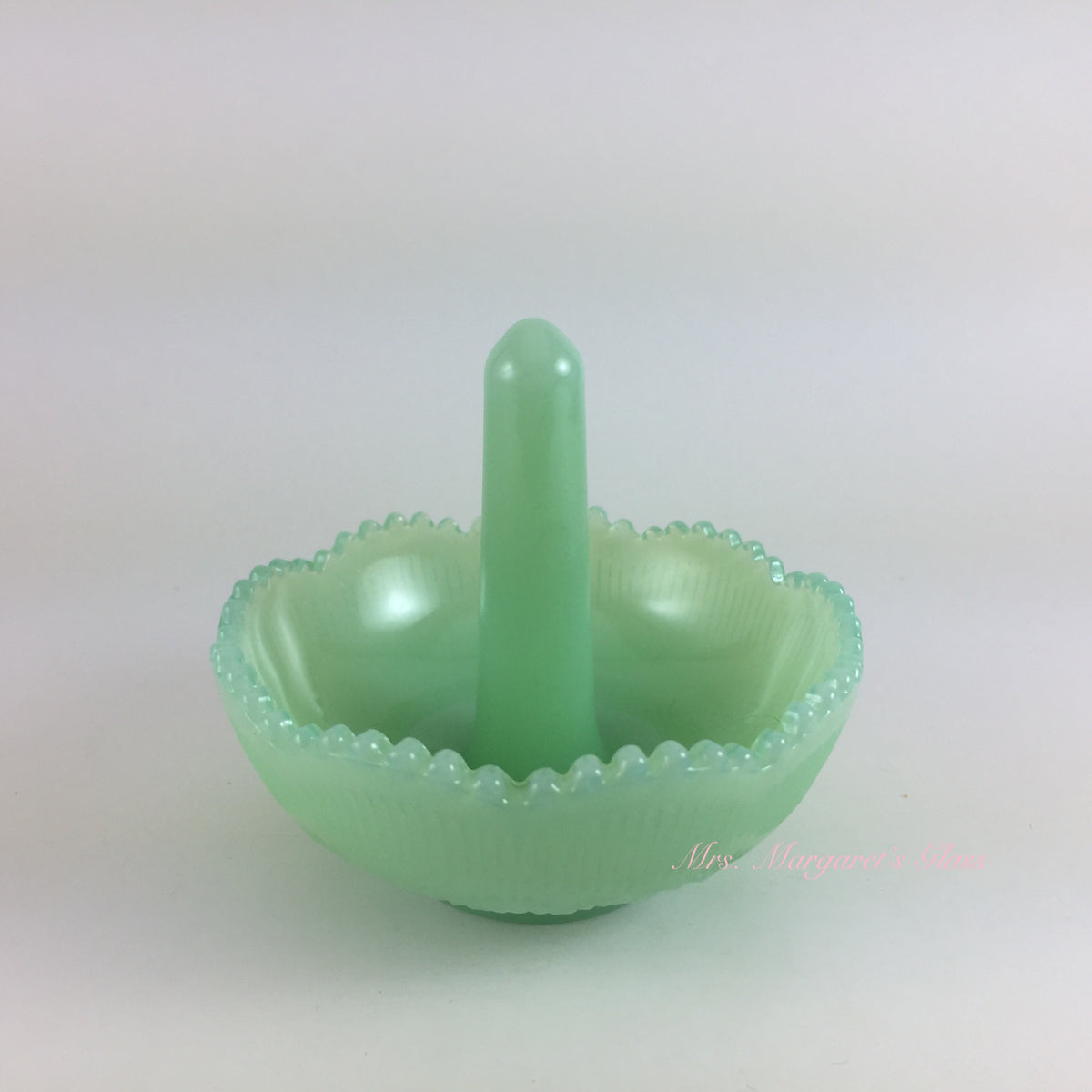 Mosser Glass Jadeite Ring/ Trinket Holder