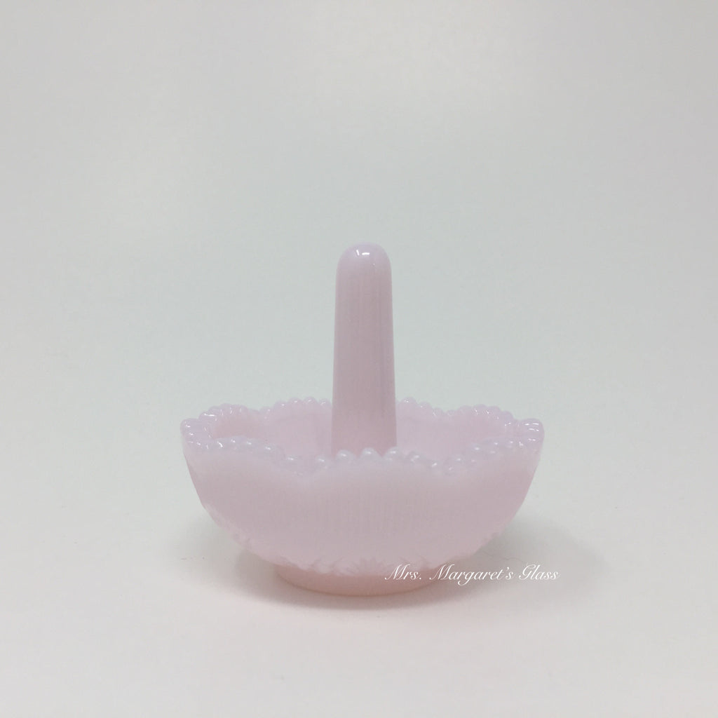 Mosser Glass Crown Tuscan Pink Ring/ Trinket Holder