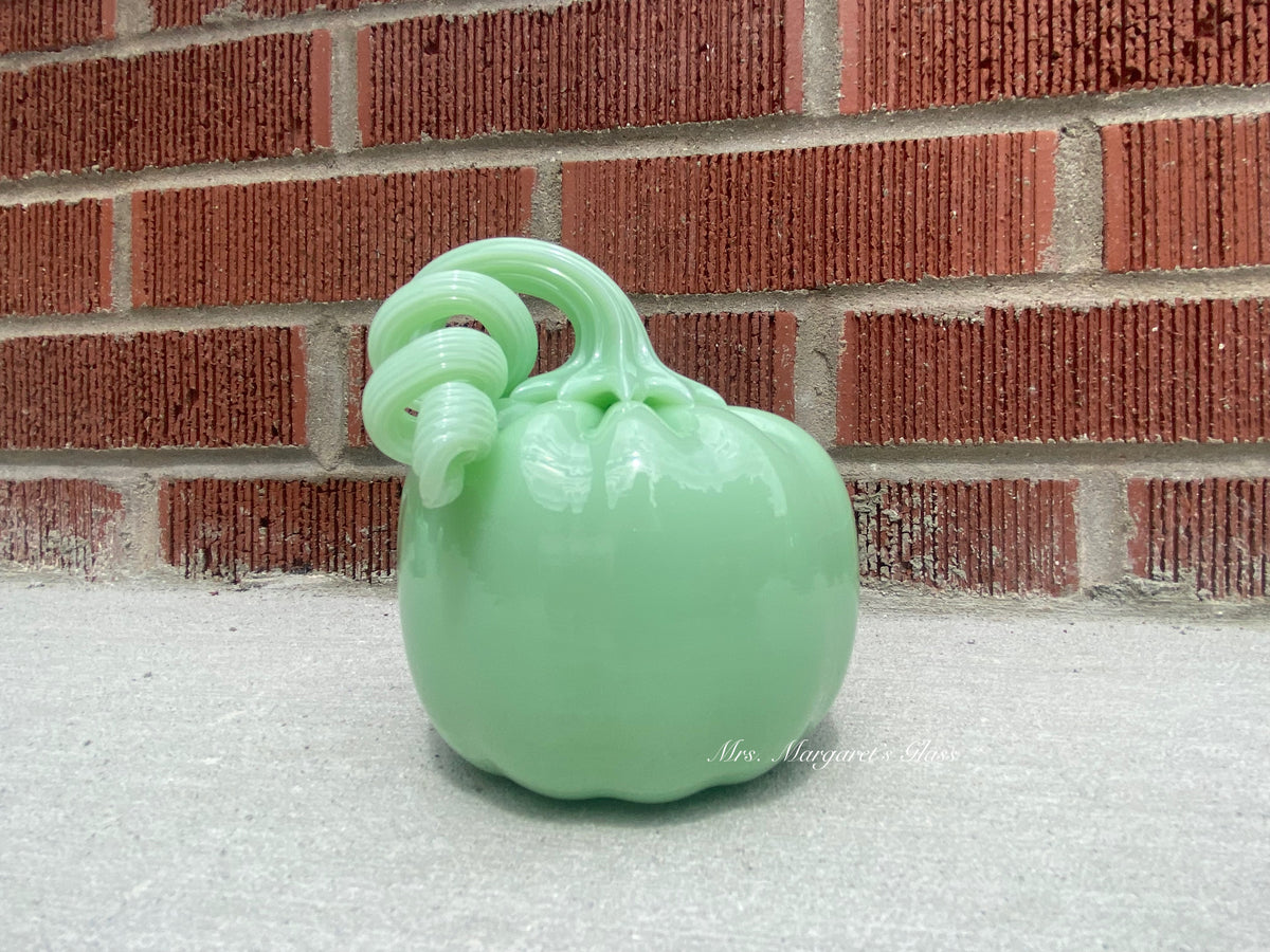 Mosser Glass Jadeite Pumpkin