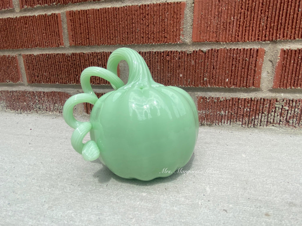 Mosser Glass Jadeite Pumpkin