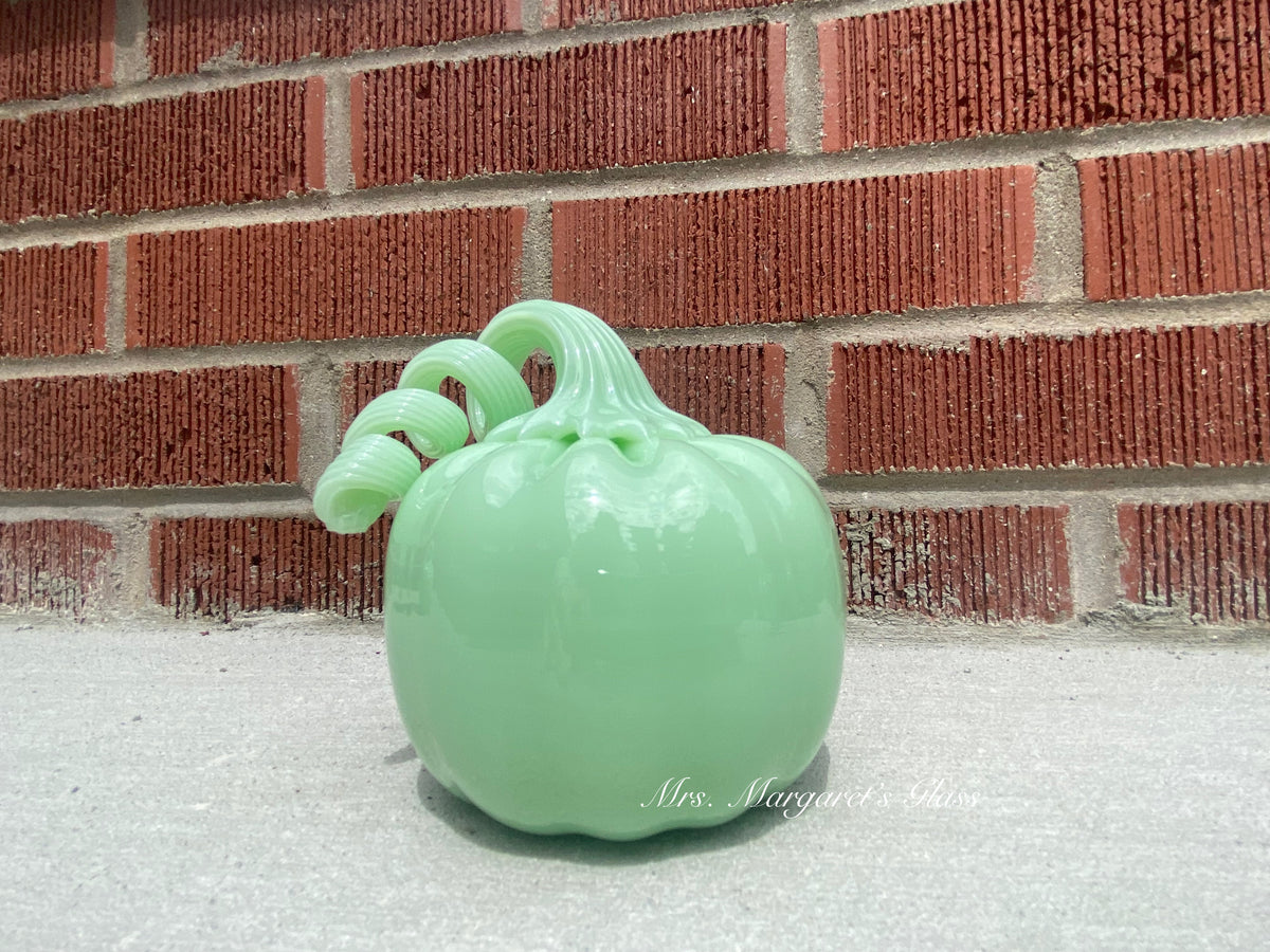 Mosser Glass Jadeite Pumpkin