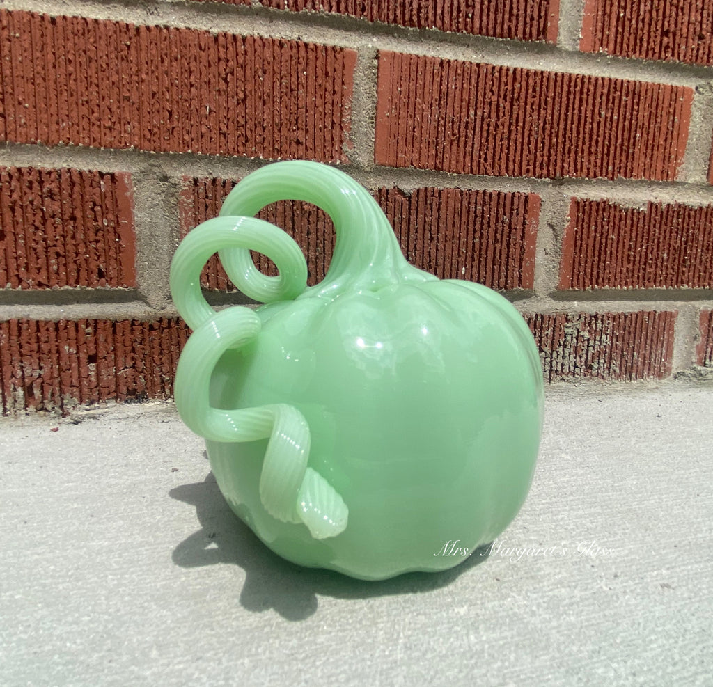 Mosser Glass Jadeite Pumpkin
