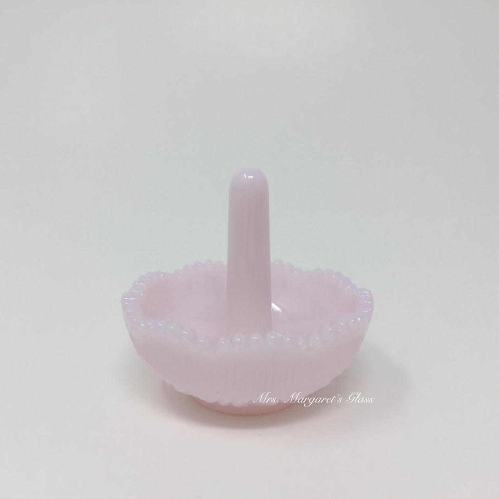 Mosser Glass Crown Tuscan Pink Ring/ Trinket Holder