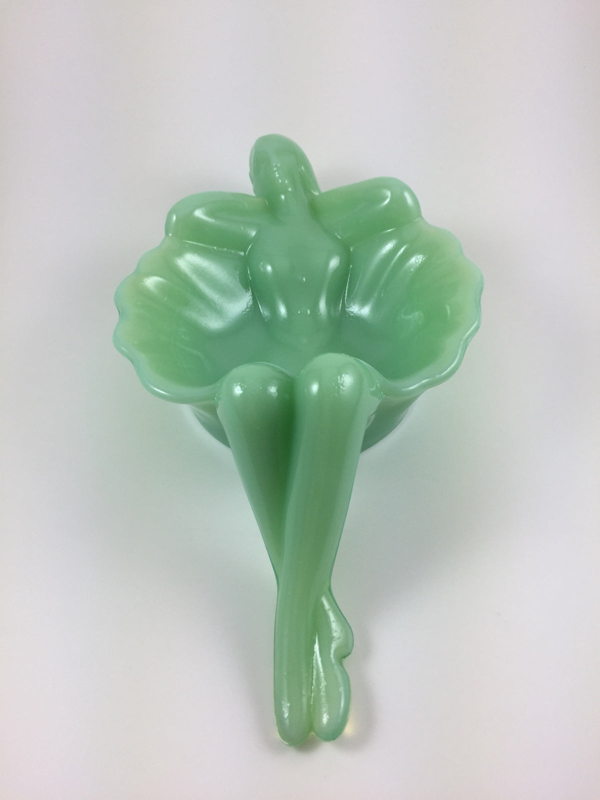 Mosser Glass Jade Jadeite Nude Bathing Beauty Soap/ Trinket Dish