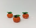 Set of Three Miniature Mini Glass Lampwork Pumpkins