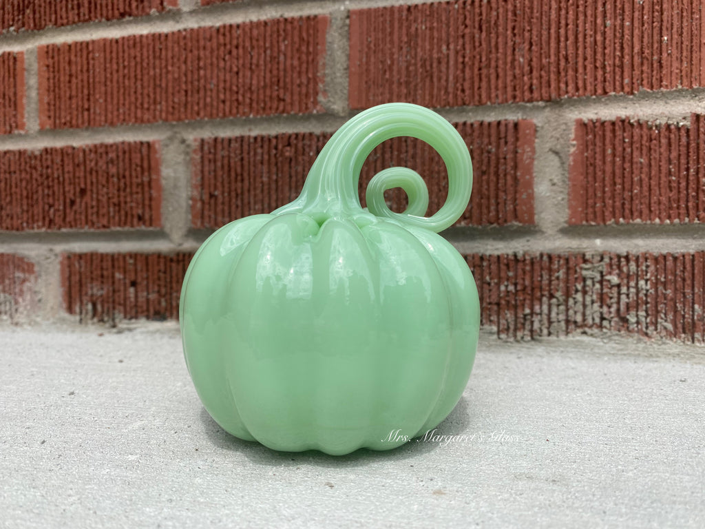 Mosser Glass Jadeite Pumpkin