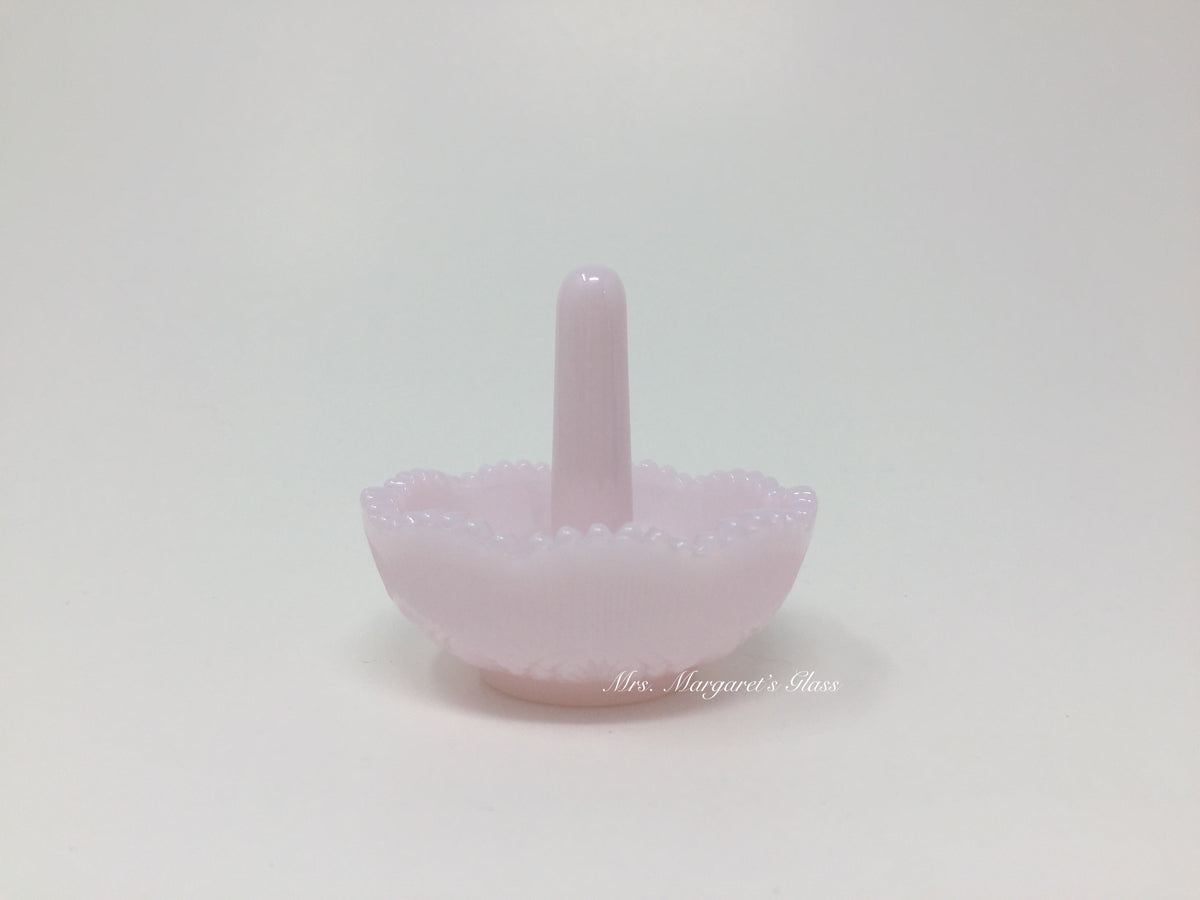 Mosser Glass Crown Tuscan Pink Ring/ Trinket Holder