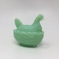 Mosser Glass Jadeite Green 4” Hen on Nest