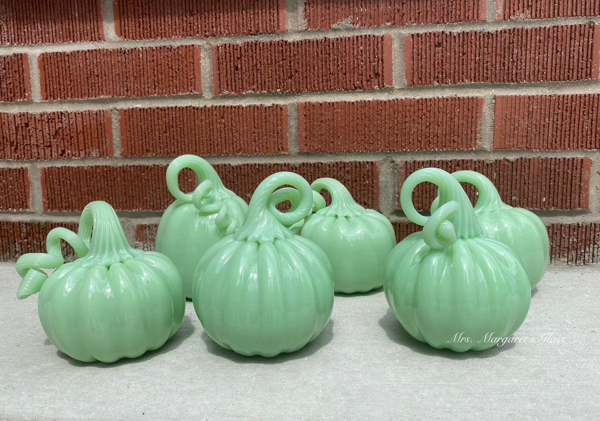 Mosser Glass Jadeite Pumpkin